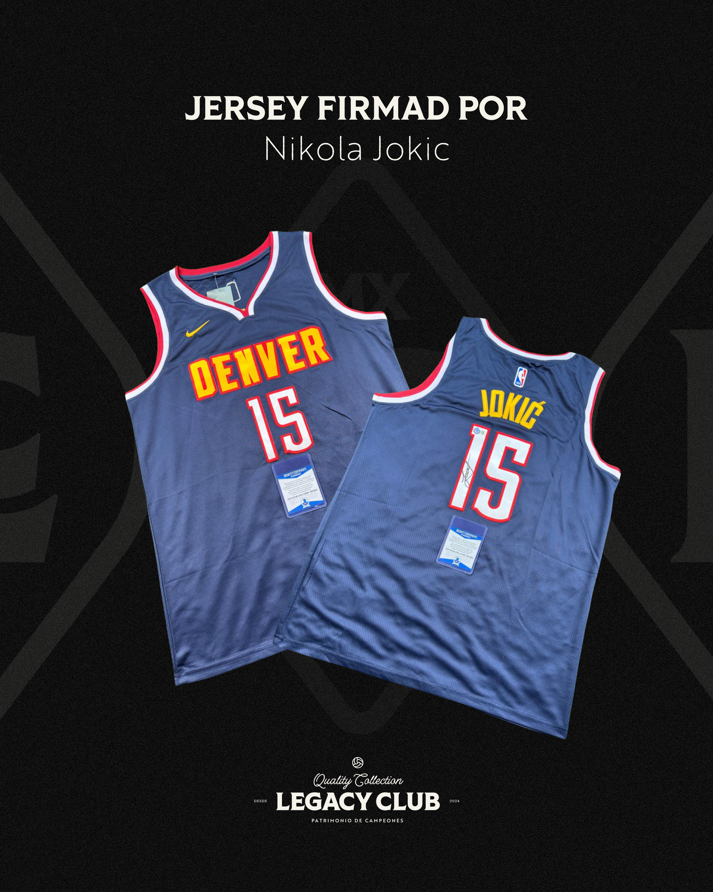 Jersey firmado Nikola Jokic Denver Nuggets