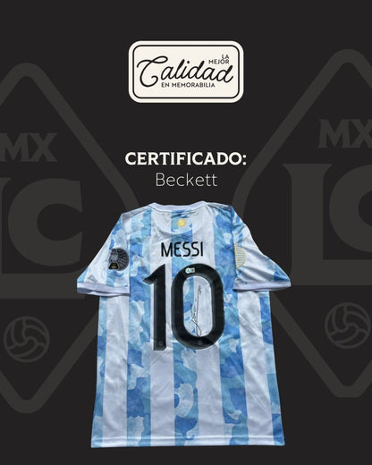 Jersey Firmado Lionel Messi Argentina Copa América 2021