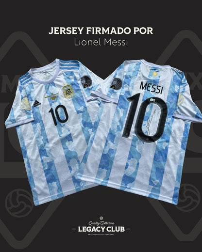 Jersey Firmado Lionel Messi Argentina Copa América 2021