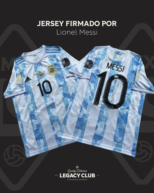 Jersey Firmado Lionel Messi Argentina Copa América 2021